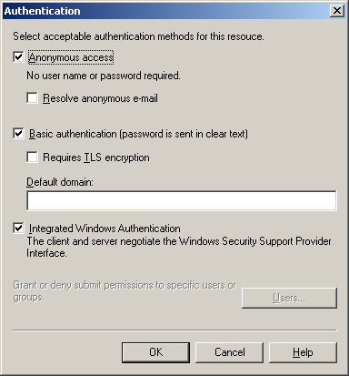 POPcon funktioniert nur mit einer standardmäßigen SMTP-Verbindung OHNE Authentifizierung. Erlauben Sie daher im Dialog „Authentifizierung“ den „Anonymen Zugriff“. POPcon funktioniert nur mit einer standardmäßigen SMTP-Verbindung OHNE Authentifizierung. Erlauben Sie daher im Dialog „Authentifizierung“ den „Anonymen Zugriff“.